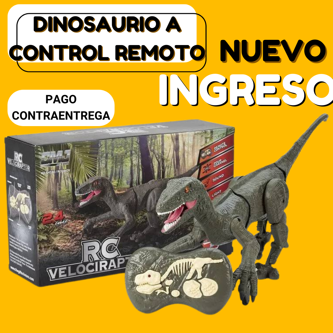 Dinosaurio a Control Remoto con Efecto de Humo